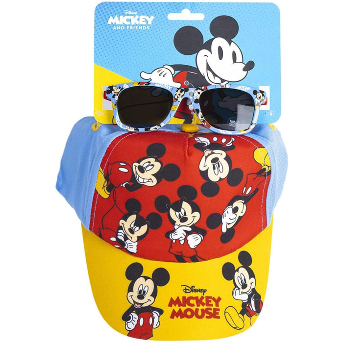 Gorra Set Gafas De Sol Mickey