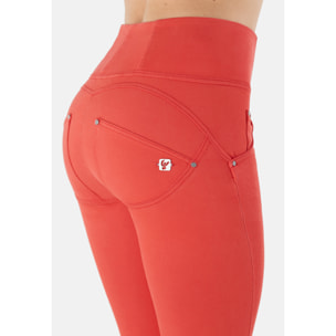 Pantaloni push up WR.UP® vita alta superskinny tessuto navetta