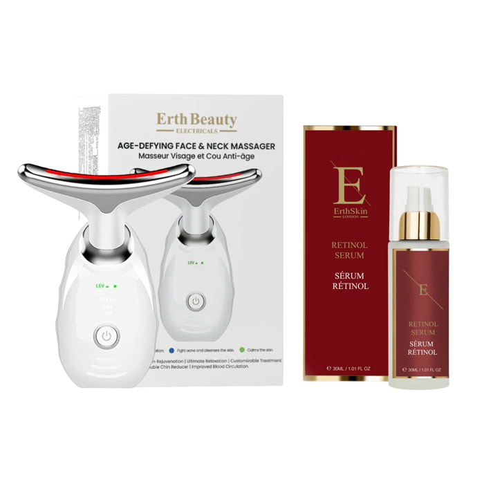 Masajeador EMS + Sérum Retinol 30 ml