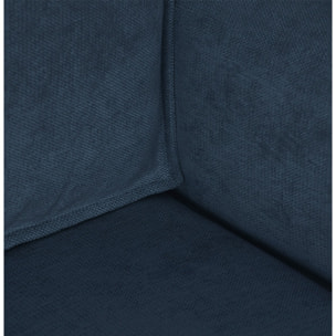 Canapé d'angle convertible 4 places en tissu chenille - LIVIA