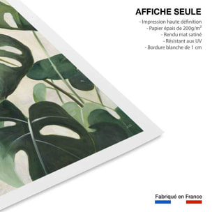 Poster Aquarelle tropicale Affiche seule