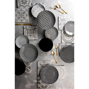 Servizio piatti 18 pezzi Excelsa – Monochrome, Porcellana Multicolore