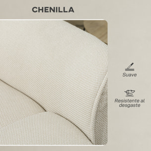 Sillón Relax Reclinable Eléctrico, con Calor Lumbar y Masaje Vibración, Sillón Masaje Relax, Motor Silencioso, Función de Memoria, Bolsillos Laterales, Almohada, Control Remoto con USB, Crema