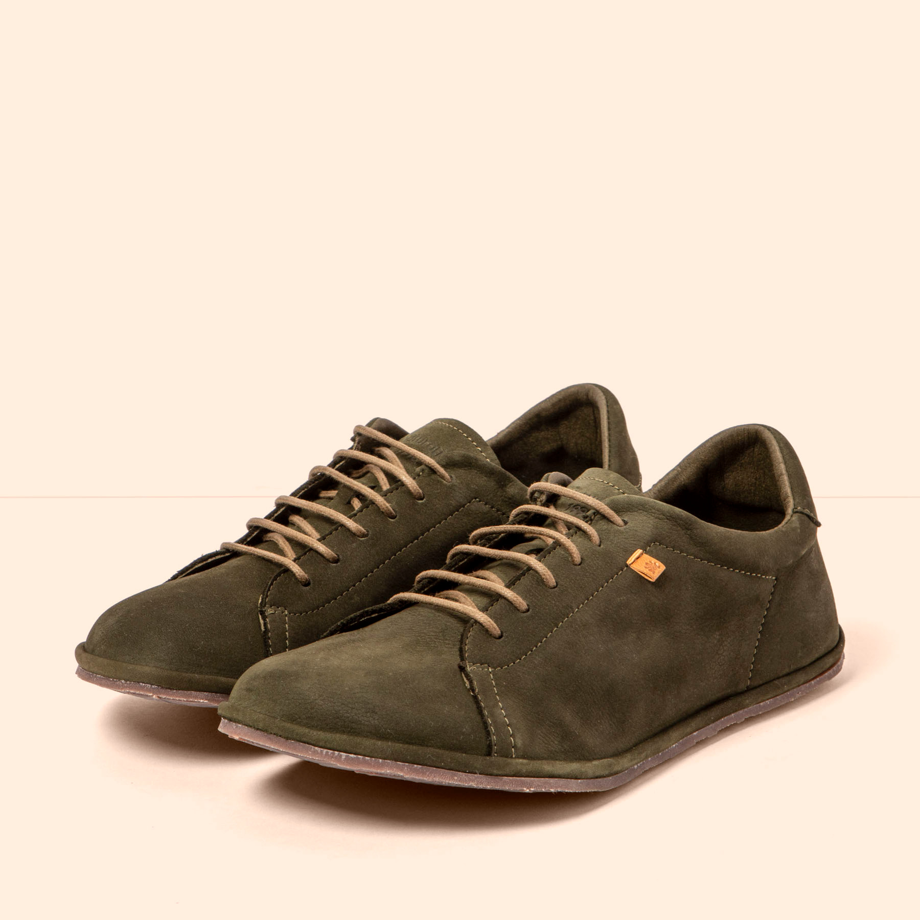 Zapatos N5671 NOBUCK LAVADO KAKI/ BARE color Kaki