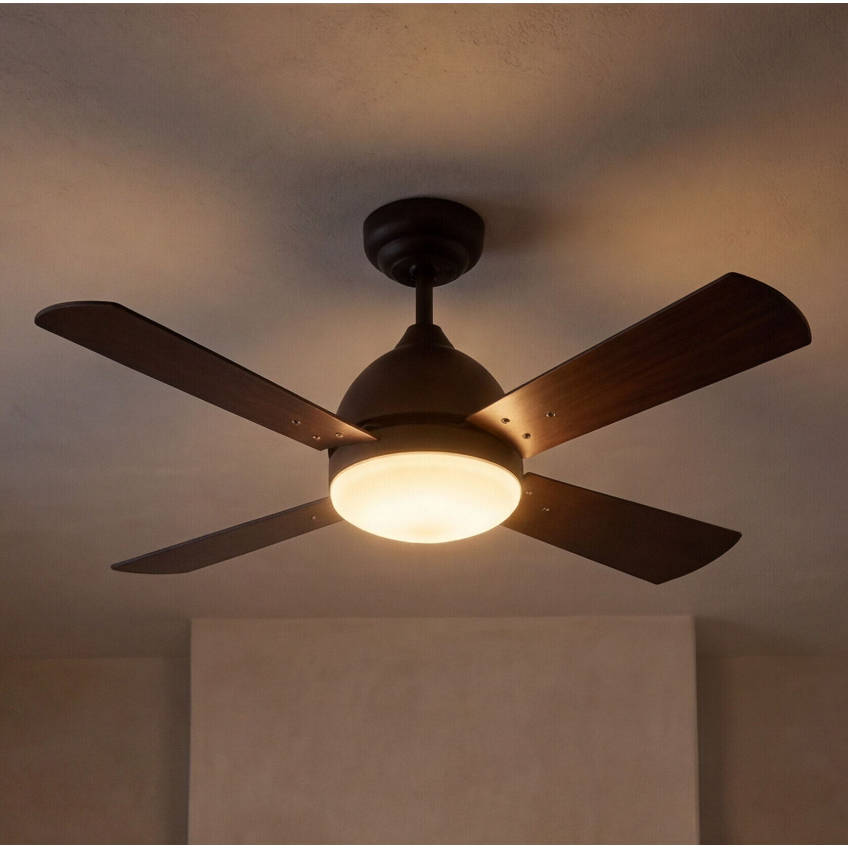 Forlight Ventilador IP20 Borneo E27 15W Marrón Wengue Madera haya