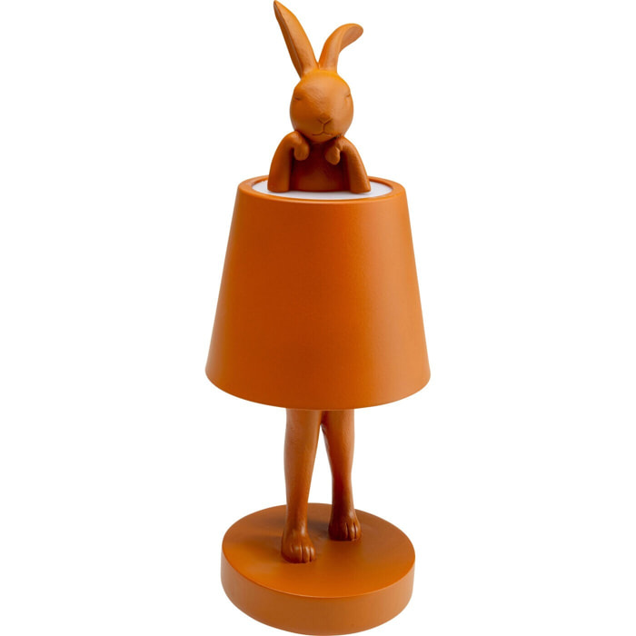 Lampe Animal lapin LED 29cm orange Kare Design
