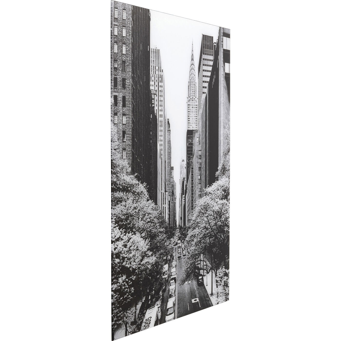 Tableau en verre rues de New York 80x120cm Kare Design