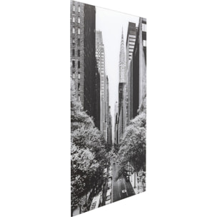 Tableau en verre rues de New York 80x120cm Kare Design