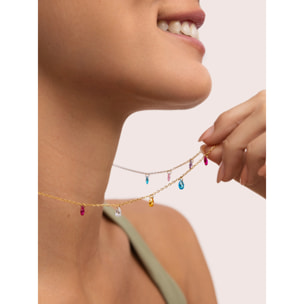 Collar Xiqueta Meua Colors Acero Baño Oro