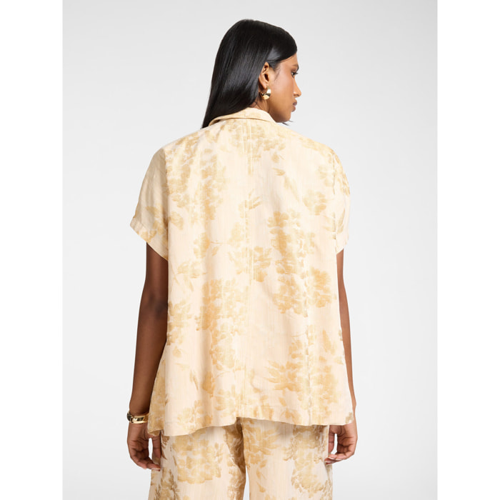 Elena Mirò - Caban jacquard laminato - Beige