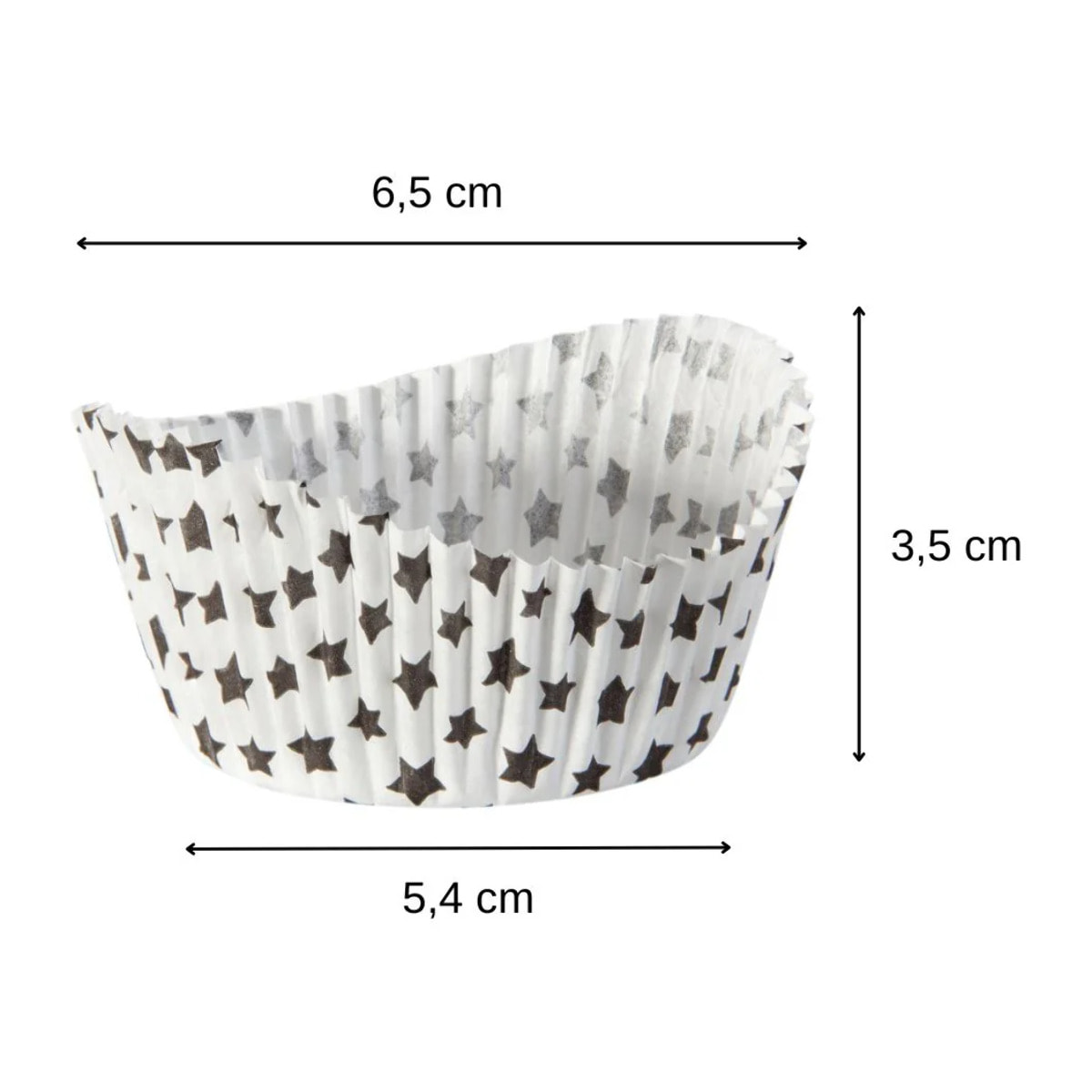 Lot de 50 moules à muffins en papier motif étoile 6,5 cm Zenker Smart Pastry