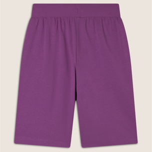 Bermuda in jersey con logo perline