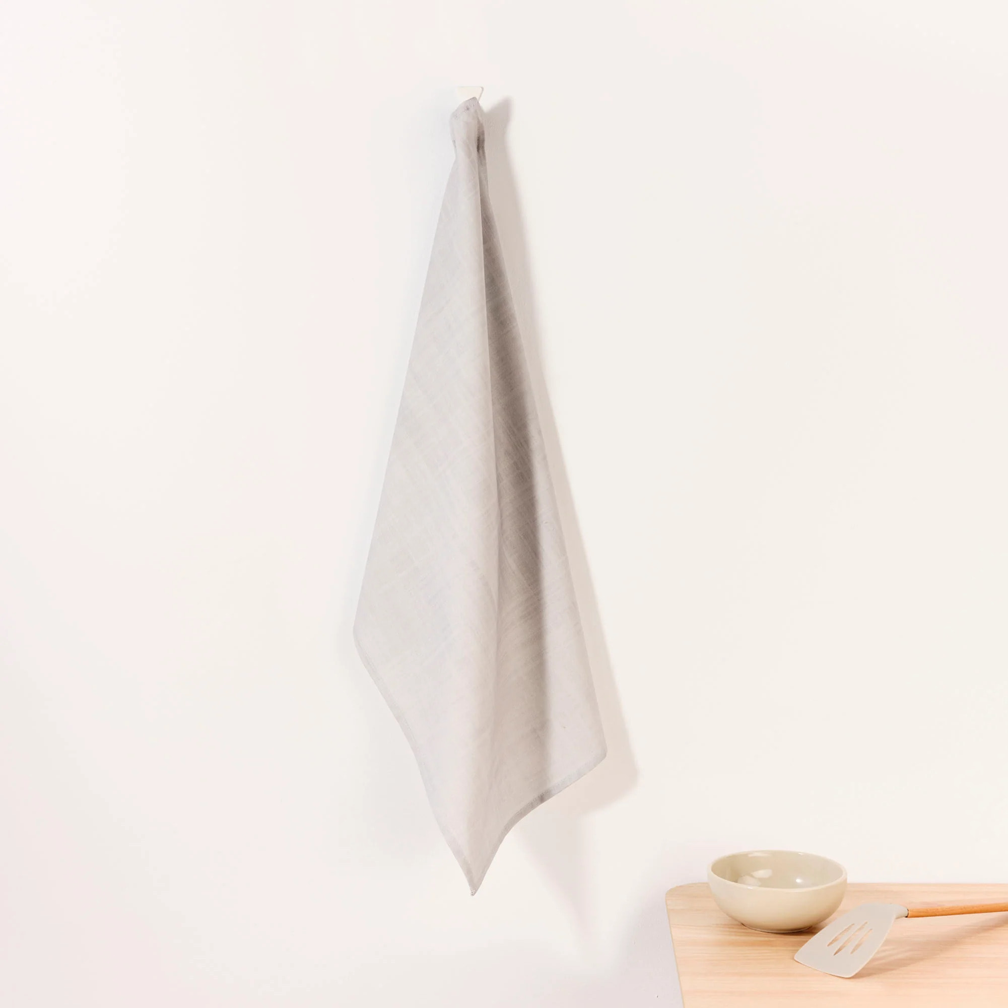 Lot de 2 torchons de cuisine Gris 45x70 cm