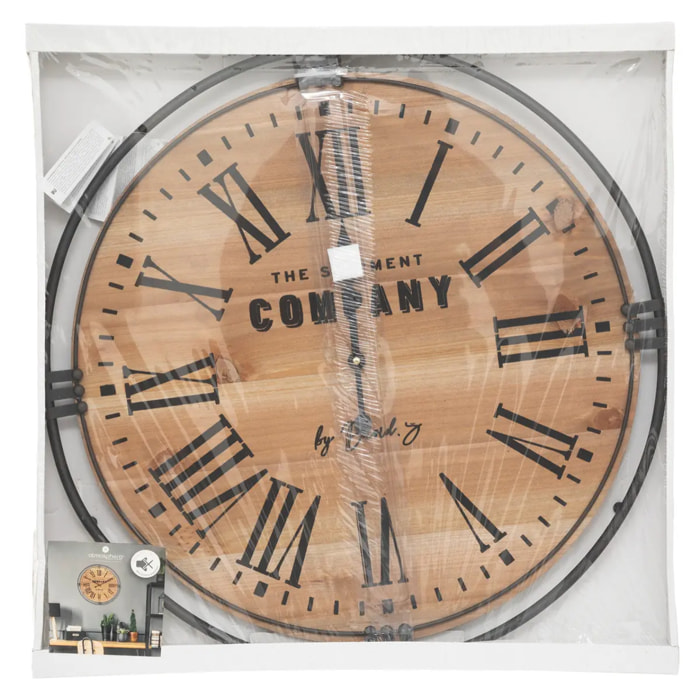 Horloge "Colonial" bois D58cm