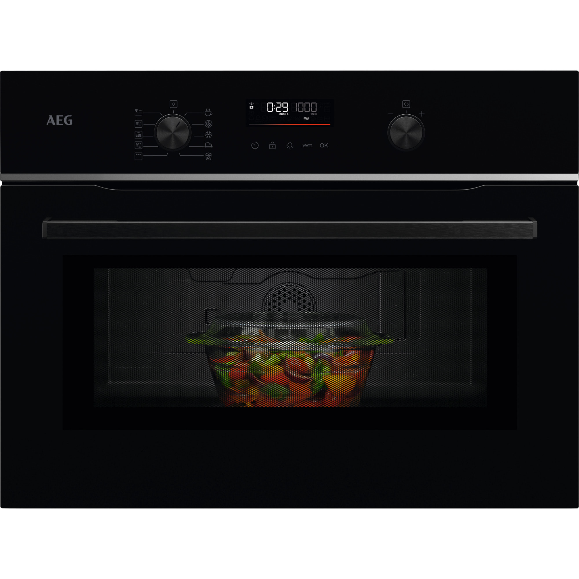 AEG Horno compacto Serie 5000 Microondas con Display LED Explore TM5NK401B