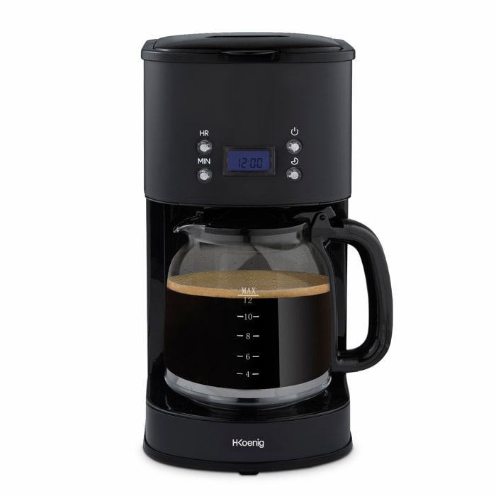 MG32 H.Koenig, Cafetera , 1.5 litros, Negro, 100W