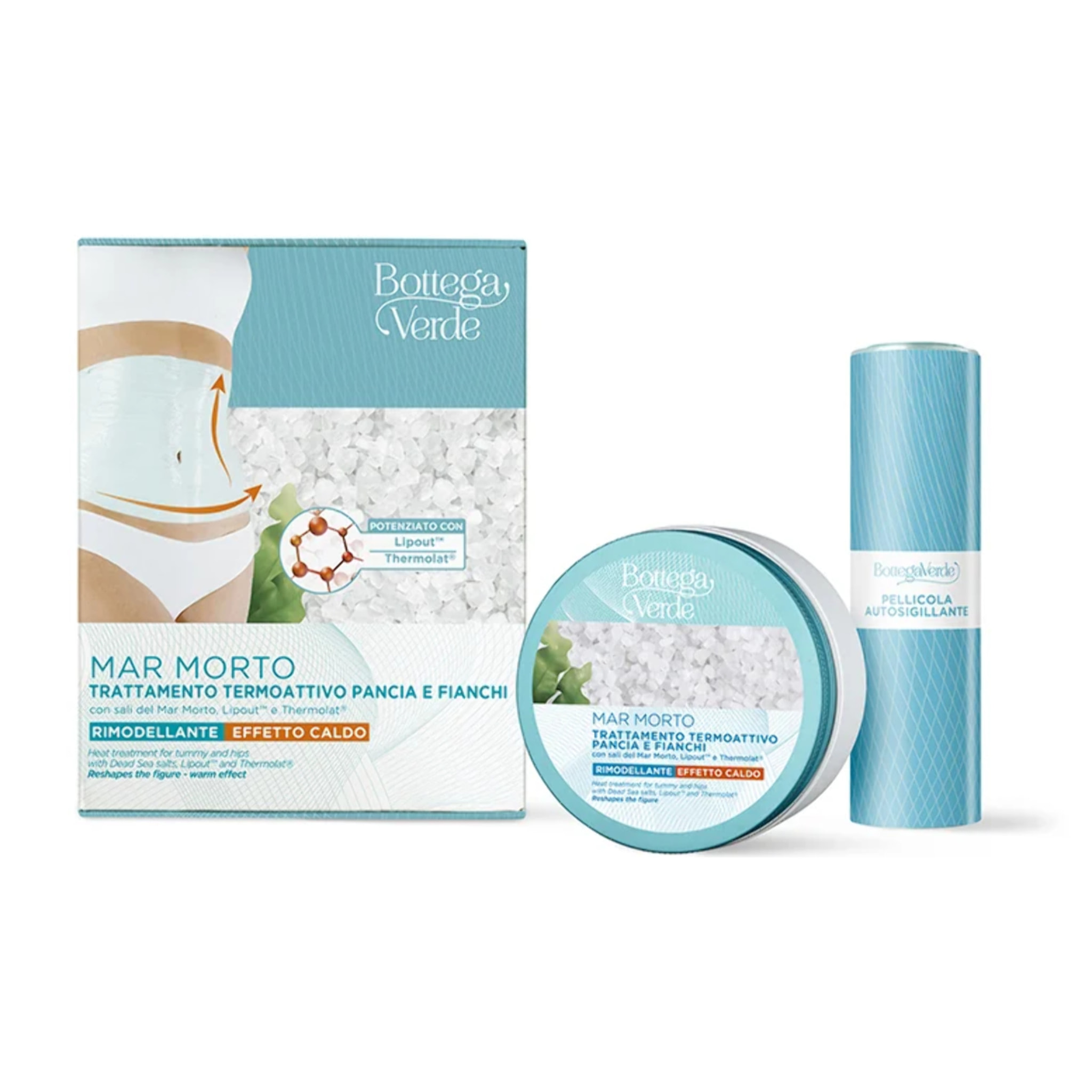 Tratamiento termoactivo barriga y muslos - con sales del Mar Muerto, Lipout y Thermolat (200 ml) - reafirma la silueta