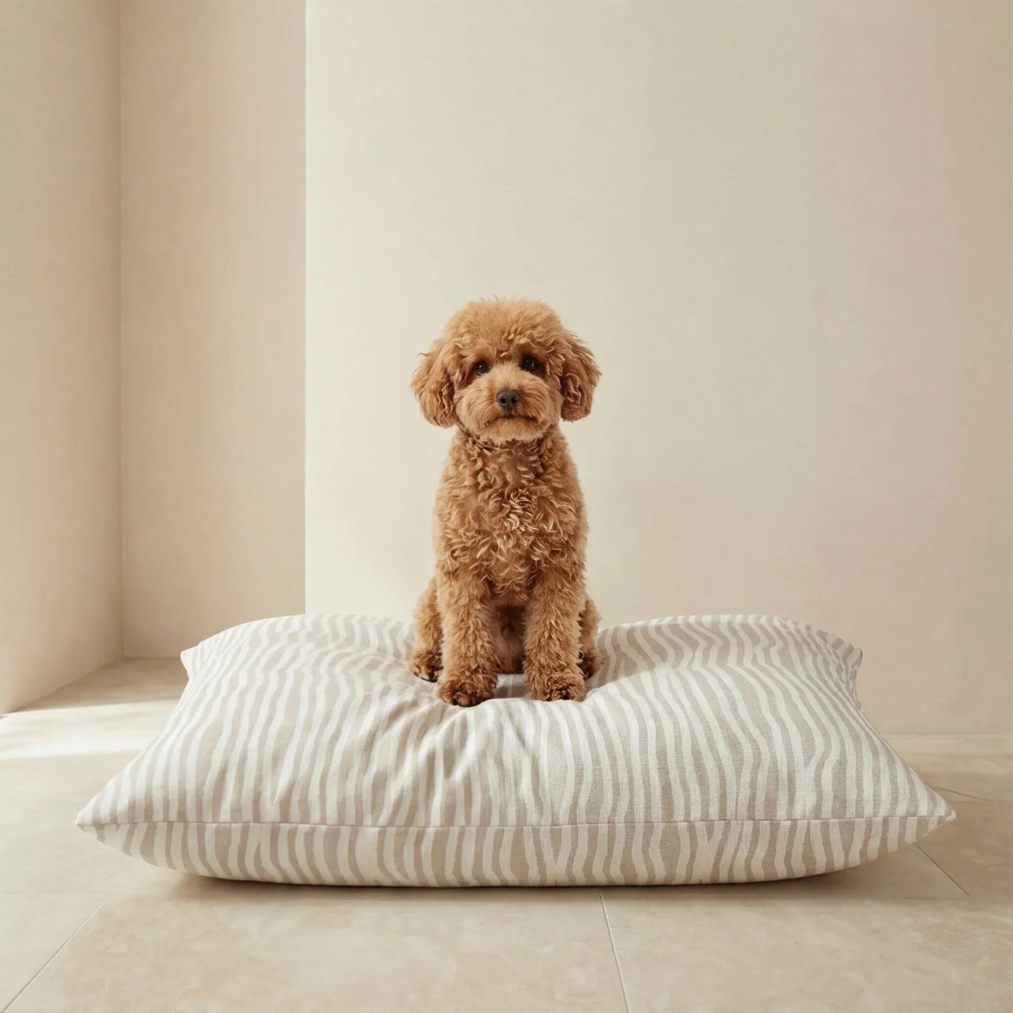 Lit pour animaux déhoussable et antitaches Bobby Beige