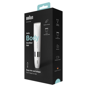 Braun Tondeuse Corps Mini - Blanc