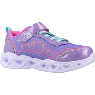 Zapatillas Niña 303736lcs Heart Lights Violeta