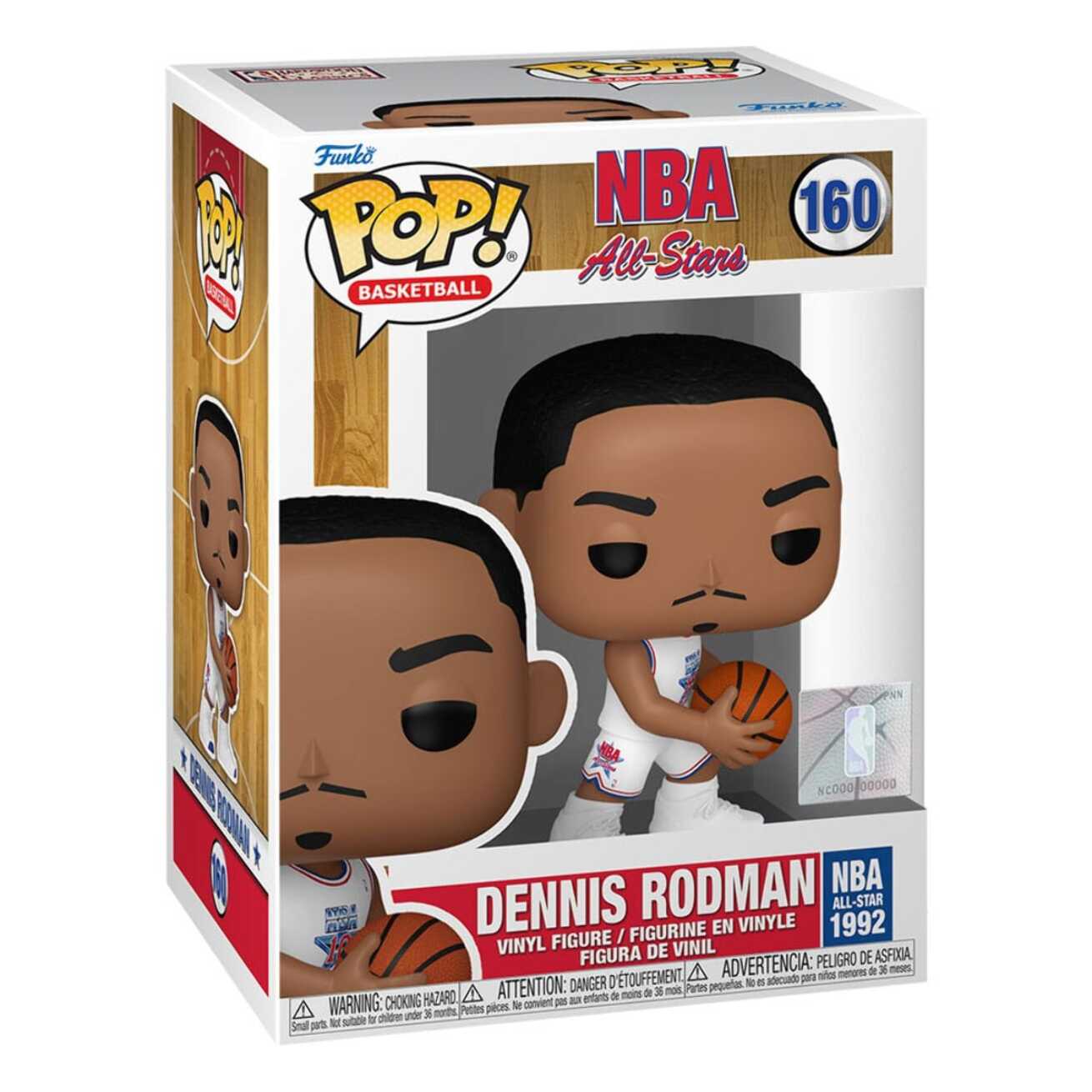 Nba Legends All Stars Pop! Sports Vinile Figura Dennis Rodman (1992) 9 Cm Funko