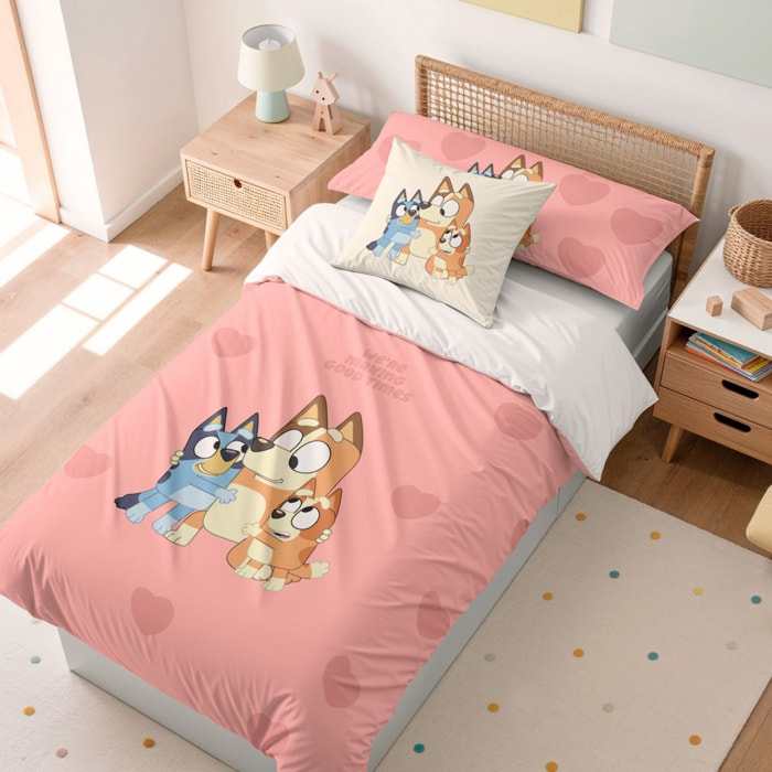Funda nordica BLUEY + funda almohada 45x110