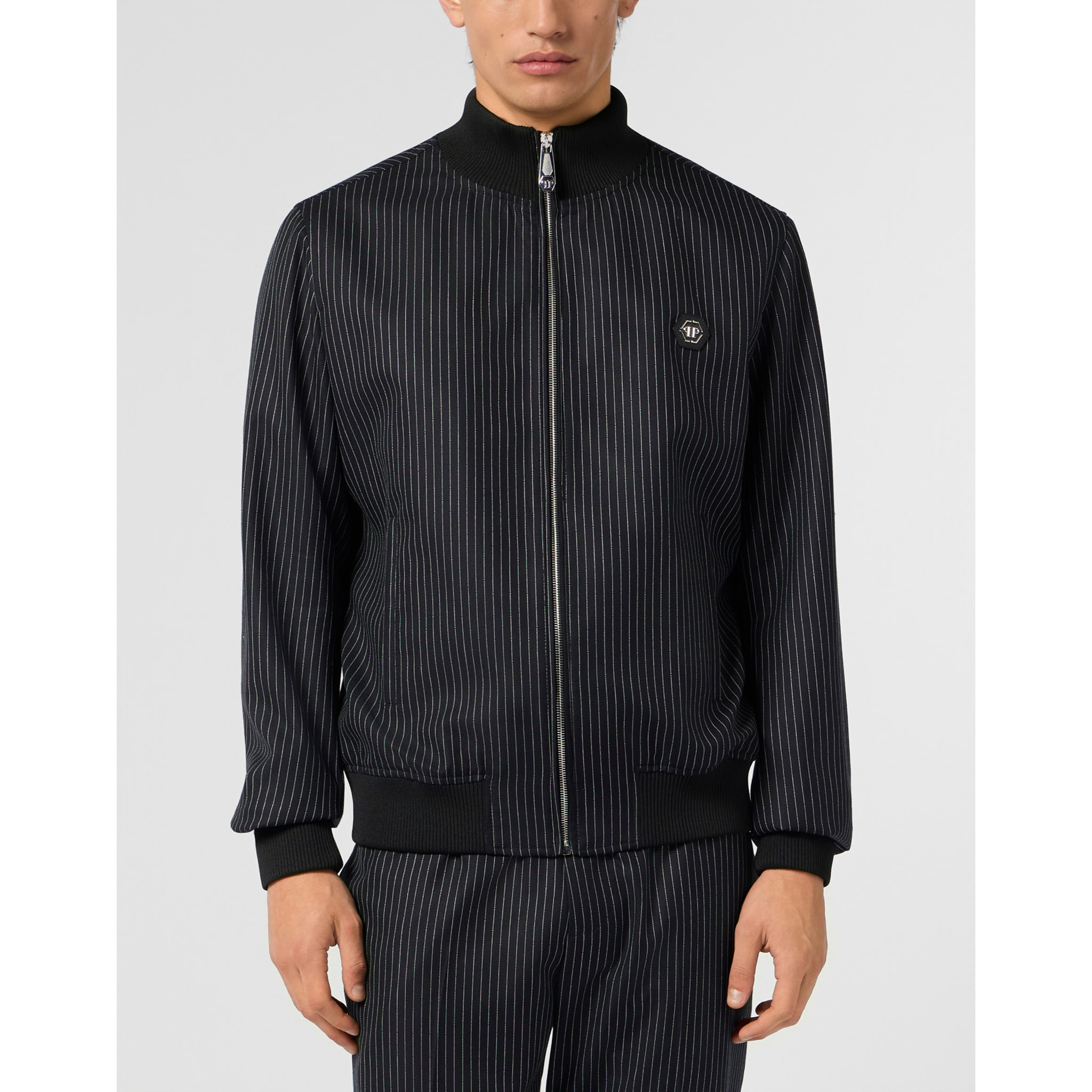 PHILIPP PLEIN Classic Tracksuit Jacket Stripes Stripes
