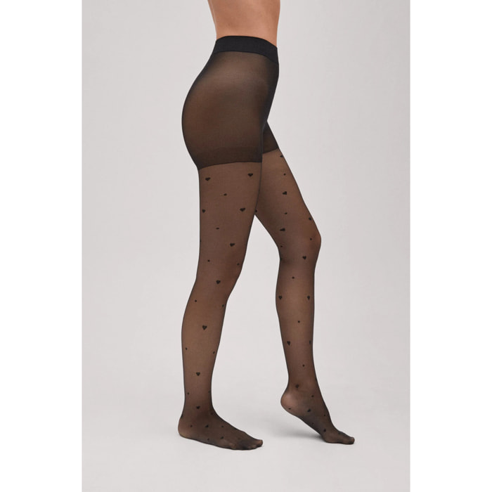 Collant con stampa a cuore 20 denari