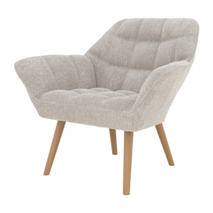 Fauteuil Simba gris clair