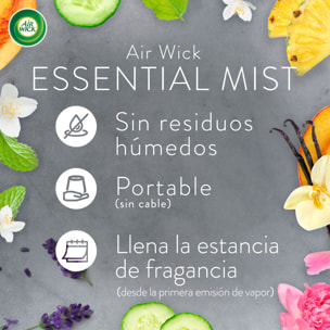 Air Wick Essential Mist - Ambientador difusor aceites esenciales para casa con aroma a Lavanda - Recambio