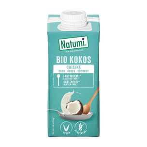 Crema para Cocinar a base de Coco Natumi, 200 ml