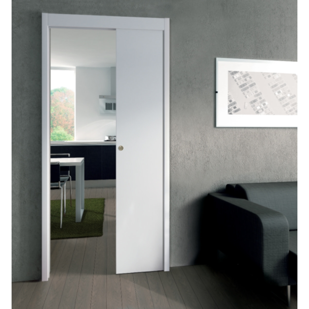 Châssis porte galandage Placo FIBROTUBI - 1100 mm - Cloison finie 100 mm - 93020007