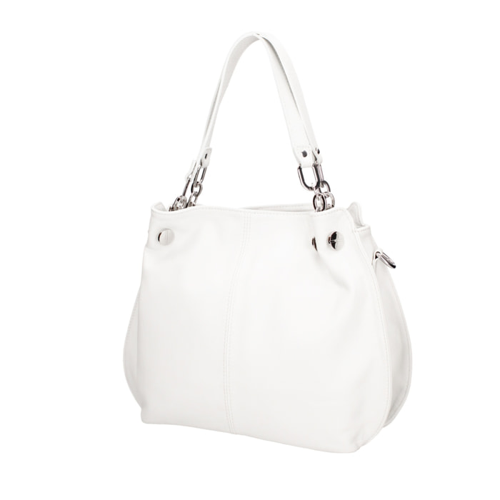 Borsa a mano da donna Made in Italy - Modello Ereba - 100% pelle - 38.0 x 30.0 x 12.0 cm