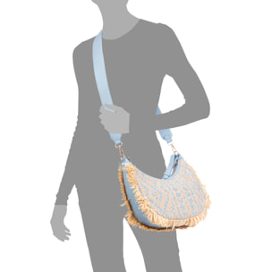 Biscubio Bolso de hombro Mujer. Fabricado en tela y piel sintética PU.