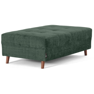 Rune - pouf en velours texturé - Vert