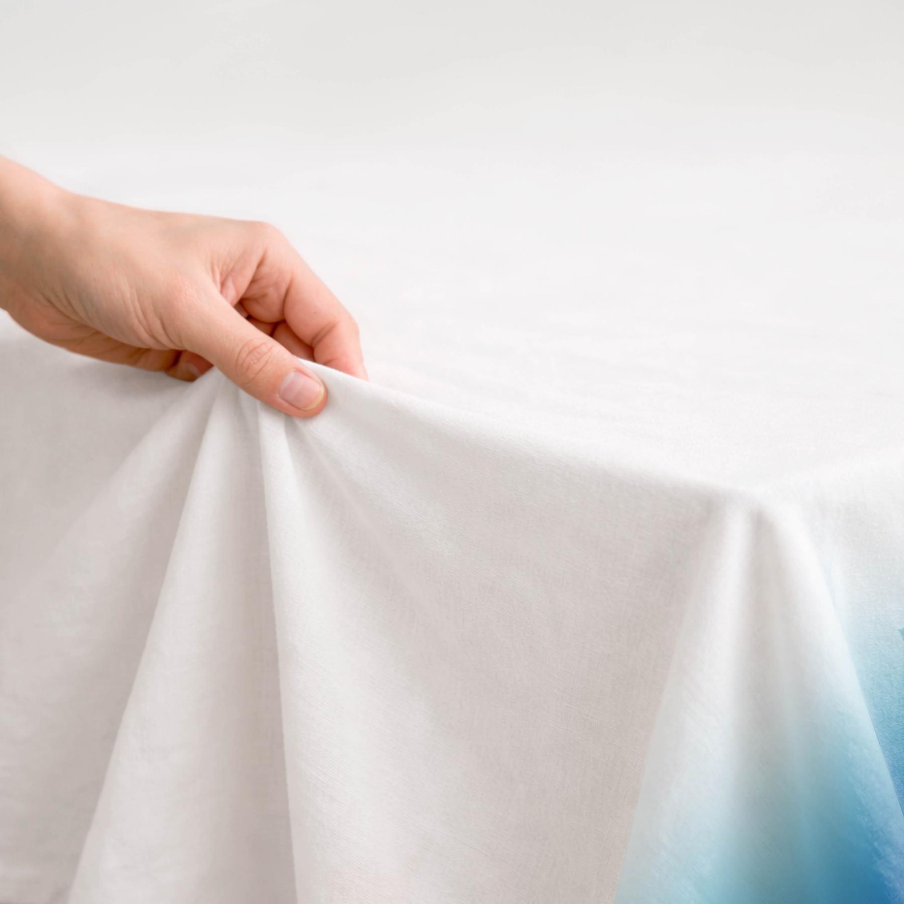 Nappe anti-taches POSITANO MARINE - en 100 % coton