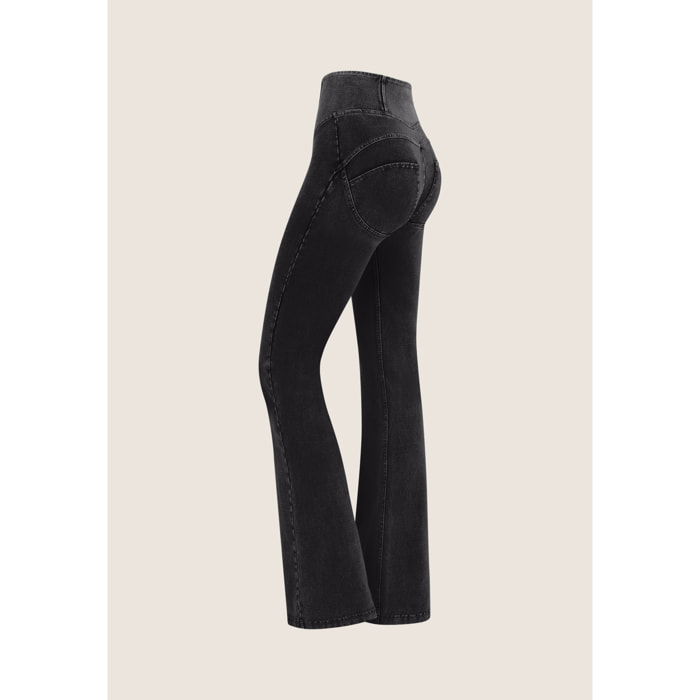 Jeggings WR.UP® a zampa con cuciture centrali e vita alta