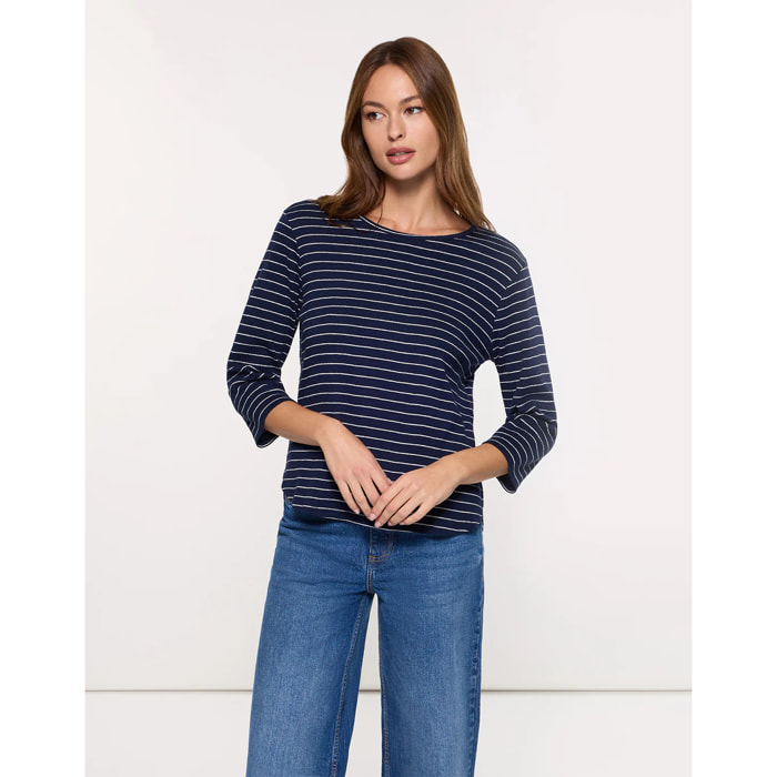 Camiseta Rayas Azul Marino - Teluk