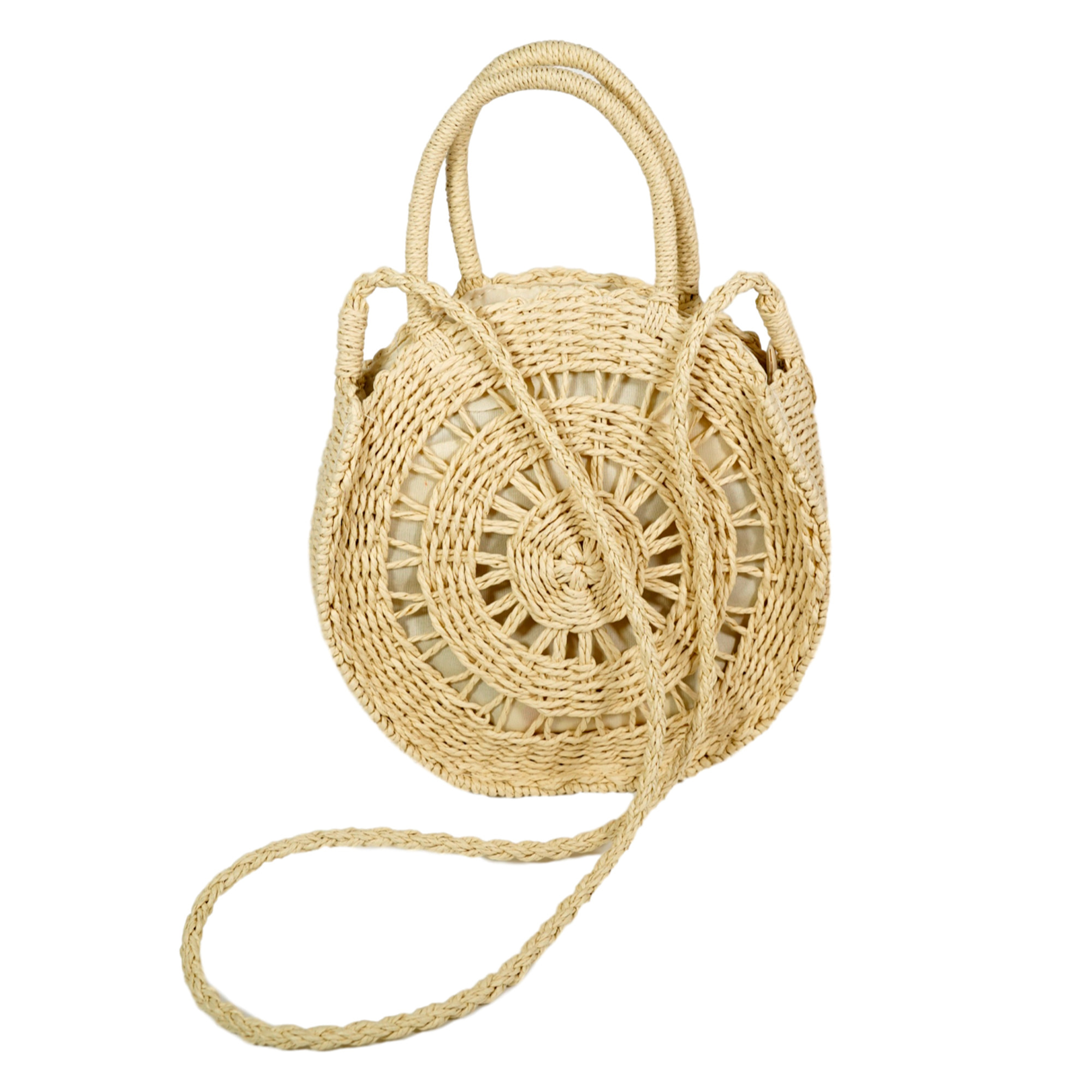 Bolso de Hombro Redondo con Doble Bolsillo Interior