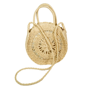 Bolso de Hombro Redondo con Doble Bolsillo Interior