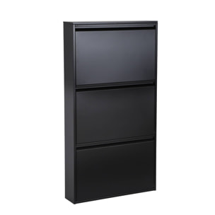 Meuble à chaussures industriel métal 3 abattants KENTUCKY