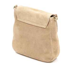 Altissimo borsa a tracolla donna. Pelle autentica Camoscio combinata con Camoscio Lucido brillante.