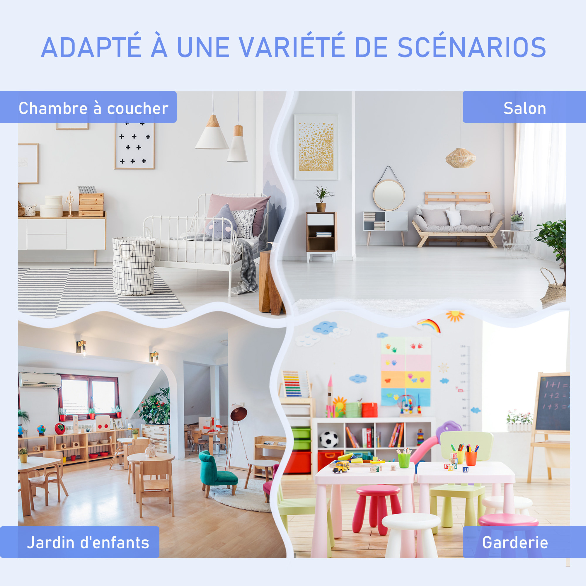 Ensemble de table et chaises enfant - set de 4 pièces - table, 2 chaises, banc coffre 2 en 1 - MDF pin blanc gris