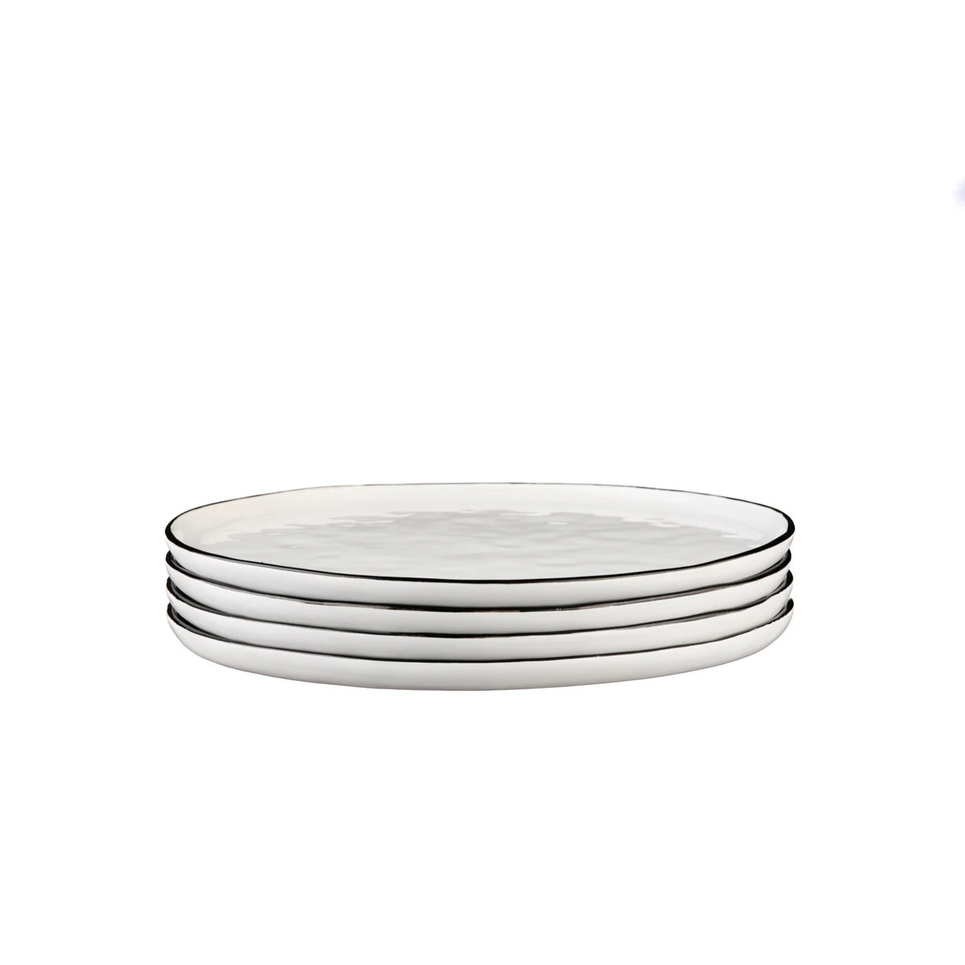 Assiette PURE Ø27,5cm - 4 pièces - Blanc Neige