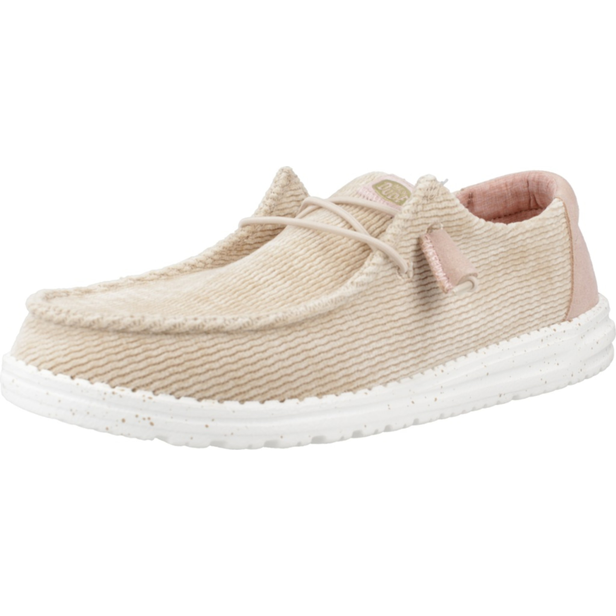 Zapatos Casual Mujer de la marca HEY DUDE  modelo WAVE CORDUROY Nude