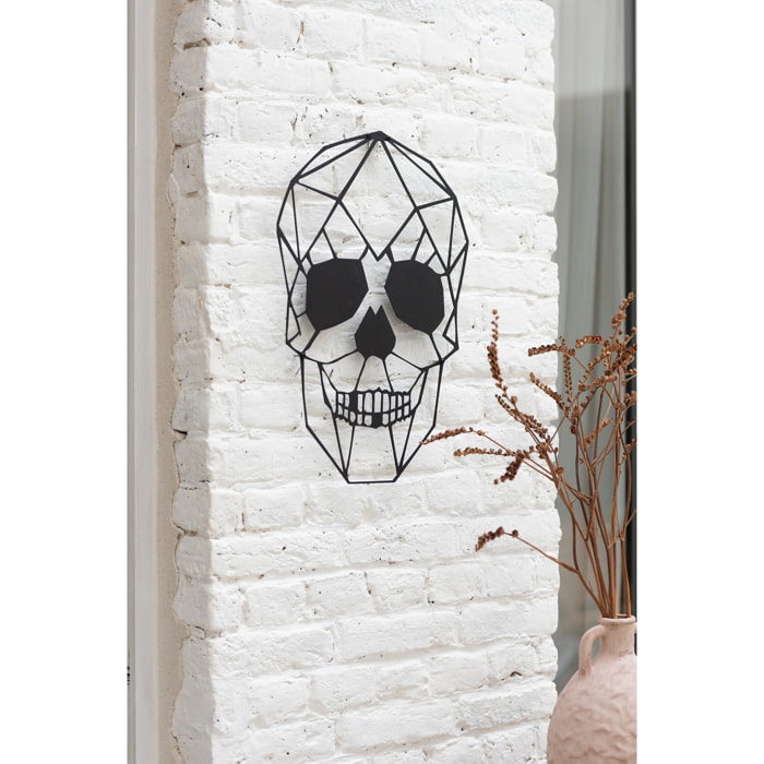 J-Line décoration murale Squelette - métal - noir