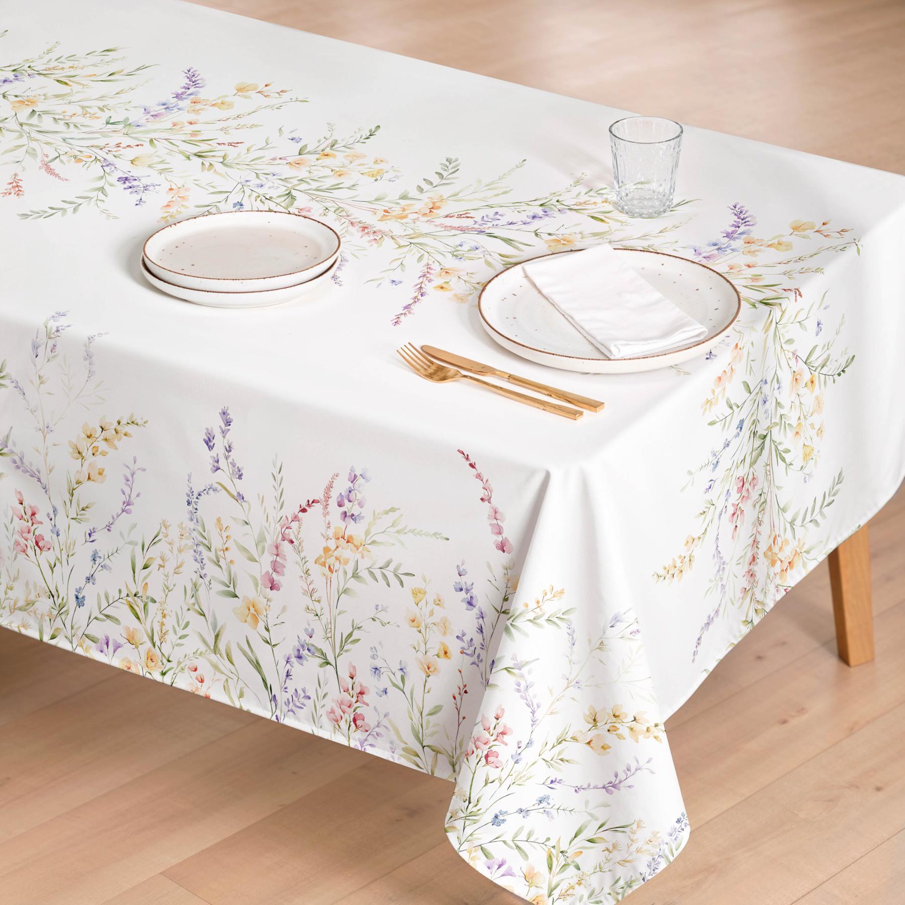 Nappe imprimée anti-tâches BRIANA MULTICOLORE