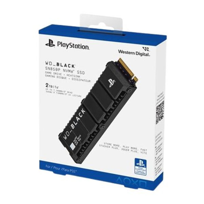 Disque dur SSD externe WESTERN DIGITAL BLACK SSD SN850P 2TB PS5