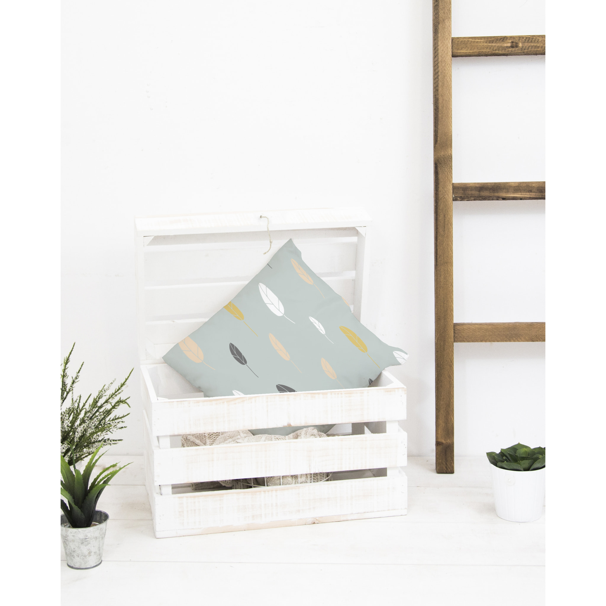 Baúl de madera maciza decapado de 49x30x33cm Alto: 29.5 Largo: 49 Ancho: 33