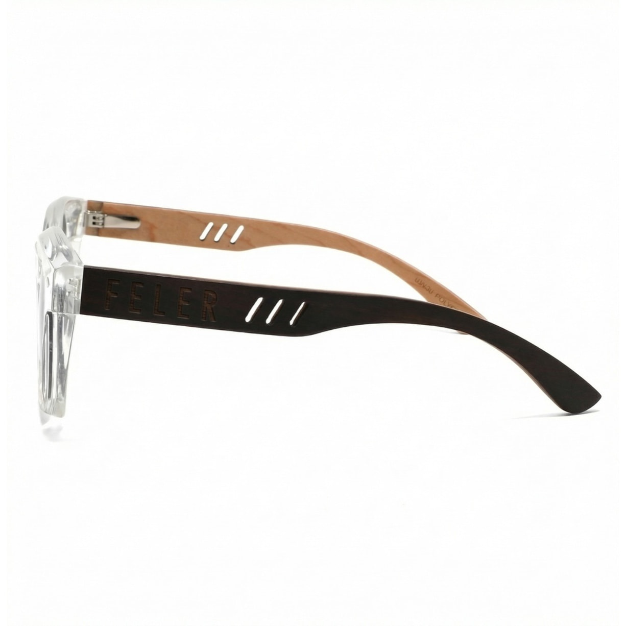 Gafas de Sol Feler 1588-11 Polarizadas de Madera Unisex 59 mm